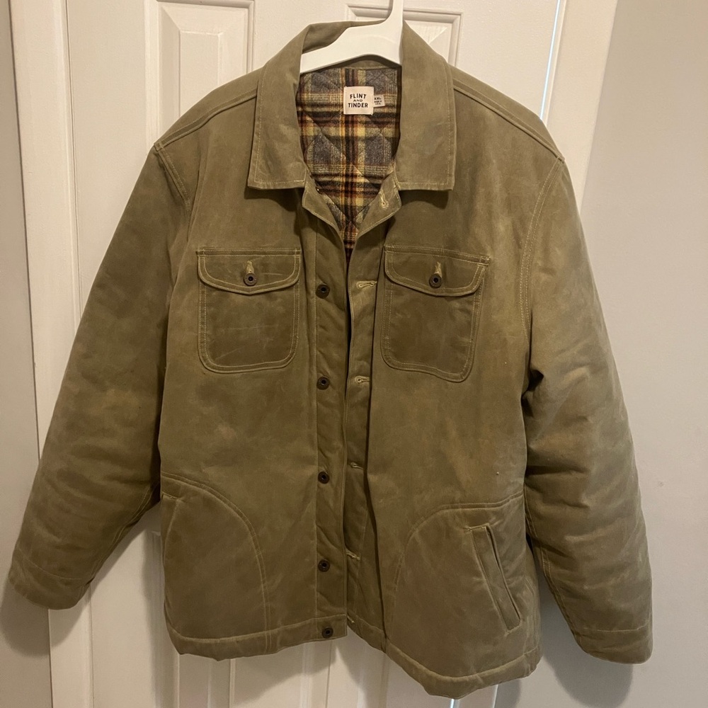 Flint and Tinder Waxed Rancher Jacket - Men’s XXL - Field Tan